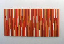 Orange Wall Art, Abstract Art Orange, Wood Abstract Wall Art, Modern Orange Artwork 3 small