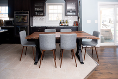 Walnut Dining Table, Black Walnut Table, Live Edge Dining Table, Dark Wood Dining Table, Big Table 3 small