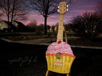 Custom Crystallized Bling Ukulele Genuine European Crystals Bedazzled Music Instrument 1 small