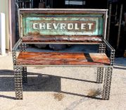 Chain Metal Art Furniture / Truck Tailgate Garden Bench 1 small