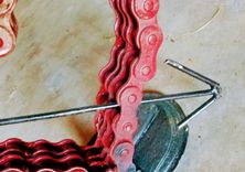 Welded Chain Art Metal Heart And Arrow Decoration 3 small