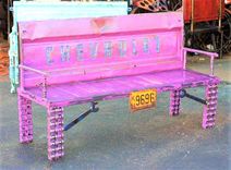 Farmhouse Style Outdoor Garden Bench By Raymond Guest 1 small