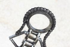 Custom Made Welded Chain Art Metal Sculpture 1 small