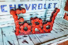 Ford Signage Sign Metal Welded Chain Art 3 small