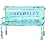 Outdoor Furniture, Upcycled Garden Decor Bench, Chevy Tailgate Truck Bench 2 small