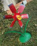 Metal Statue, Sculpture Artwork Garden Flower 4 small
