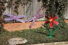 Metal Statue, Sculpture Artwork Garden Flower 6 small