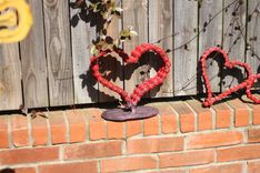 Metal Sign Signage Heart Sculpture, Anniversary Wedding Gift Party Decoration 2 small
