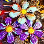 Metal Flower Pot Garden Decor 2 small