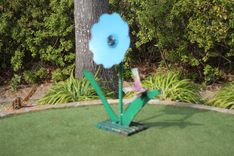 Metal Sculpture Garden Decor Metalwork Flower Yard Art 6 small