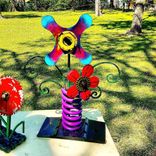 Outdoor Metal Flower Sculpture By Raymond Guest 1 small