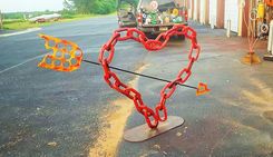 Large Welded Heart Sculpture 2 small