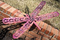 Whimsical Dragonfly Metal Wall Art Outdoor Sculpture Garden Decor 2 small