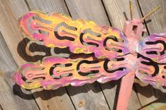 Whimsical Dragonfly Metal Wall Art Outdoor Sculpture Garden Decor 4 small