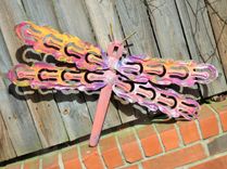 Outdoor Metal Dragonfly Sculpture Interior Wall Art Wallhanger 3 small