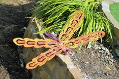 Outdoor Metal Dragonfly Sculpture Interior Wall Art Wallhanger 6 small