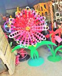 Large Metal Flower Outdoor Sculpture By Raymond Guest 1 small