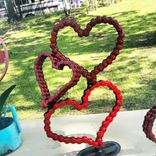Bicycle Chain Art Heart Sculpture By Raymond Guest 1 small