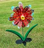 Metal Flower Outdoor Garden Sculpture By Raymond Guest 1 small
