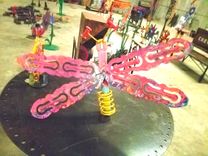 Outdoor Garden Dragonfly Art Yard Stake Wall Art 2 small
