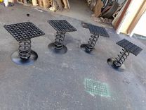 Industrial Chic Metal Bar Stool By Raymond Guest 5 small