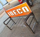Ideco Oil Gas Sign Made Into Bench By Raymond Guest 3 small