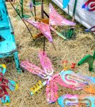 Butterfly Outdoor Garden Stake By Raymond Guest 3 small