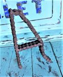 Bike Chain Art - Metal Wall Letters - Letter Wall Art - A - Sign - Signage 1 small