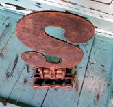 Industrial Chic Sign Metal Letter S Signage 2 small
