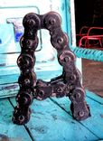 Wall Art - Industrial Style Alphabet Letter A Decor Sign Signage Welded Chain Art 2 small