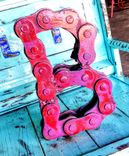 Metal Chain Alphabet Letter B Wall Art 2 small
