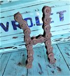 Handmade Large Metal Chain Letter H Signage 2 small