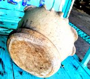 Vintage Byrd Texas Pottery Flower Pot  1930s 2 small