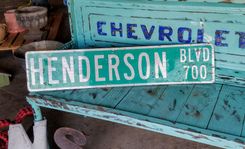 Henderson Blvd Street Sign Bar Game Room Decor 2 small