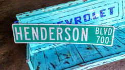 Henderson Blvd Street Sign Bar Game Room Decor 1 small