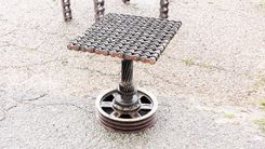 Car Part Furniture Metal Side Table 4 small