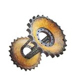 Steampunk Style Man Cave Metal Gear Table Welded Chain Art 1 small