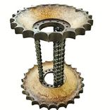 Steampunk Style Man Cave Metal Gear Table Welded Chain Art 3 small