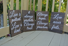 Wood Wedding Aisle Signs, Rustic Wooden Decor Wedding Ceremony 2 small