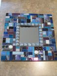 10" Stained Glass Mosaic Accent Mirror 3 small