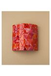 Modern Glass Wall Sconce- Coral Red 2 small