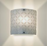 Modern White Glass Wall Sconce 1 small