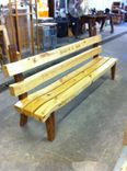 The Wave Timber Bench 3 small