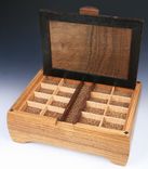 Zebrawood And Walnut Burl Jewelry Box 5 small