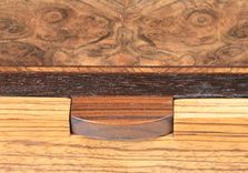 Zebrawood And Walnut Burl Jewelry Box 3 small