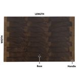 Cherry And Walnut End Grain Cutting Board, Handmade And Reversible 3 small