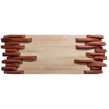 Artful Handmade Cutting Board With Stunning Exotic Wood 2 small