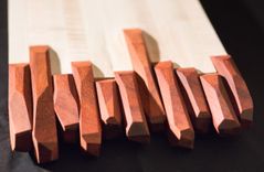 Artful Handmade Cutting Board With Stunning Exotic Wood 3 small