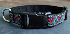 Adjustable Dog Collar-Multi-Color Aztec Pattern Collar 2 small