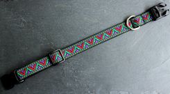 Adjustable Dog Collar-Multi-Color Aztec Pattern Collar 4 small